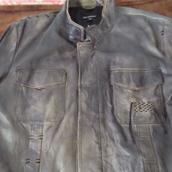 Royal Underground Leather Jacket RARE XL brown - Picture 3 of 9